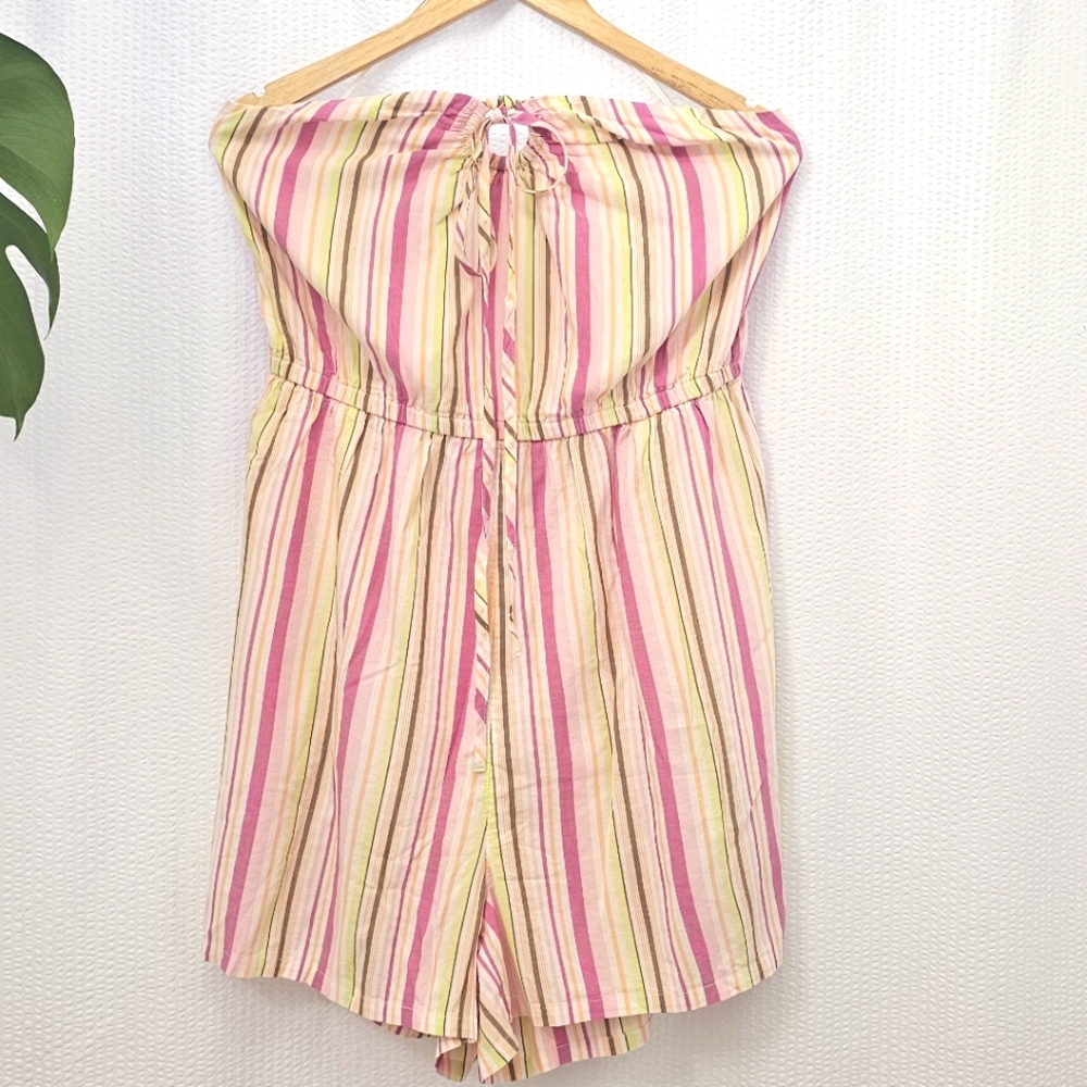 Old Navy Striped Off-Shoulder Romper Size XL